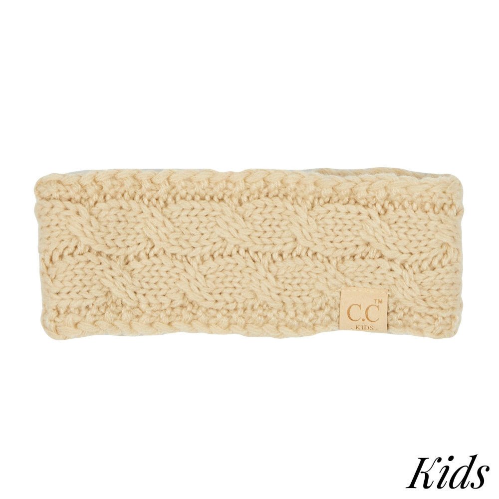 Kids Knit Sherpa Headbands