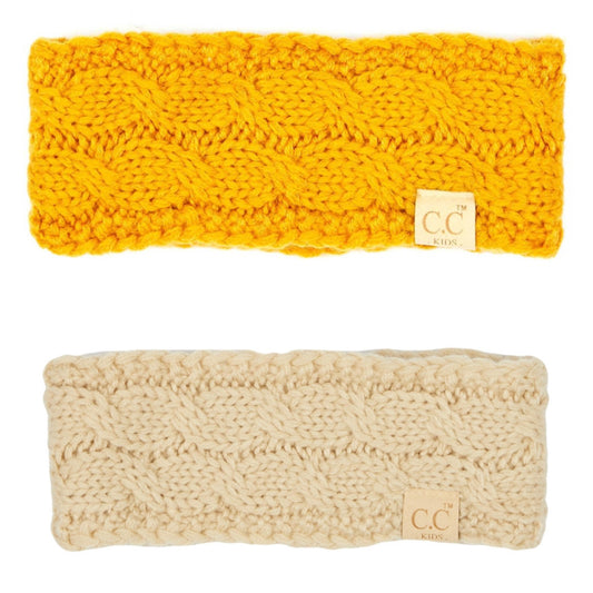 Kids Knit Sherpa Headbands