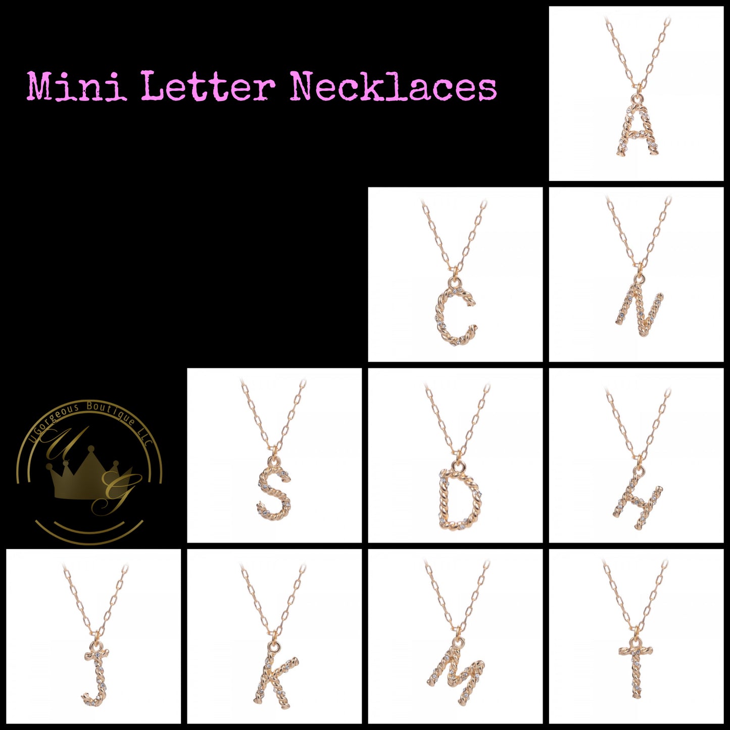 Mini Letter Necklaces
